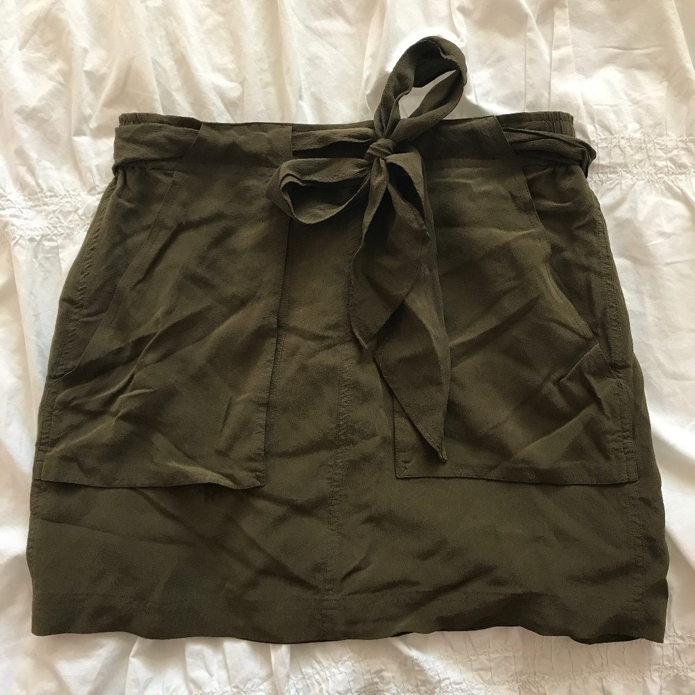 Madewell Olive green mini skirt